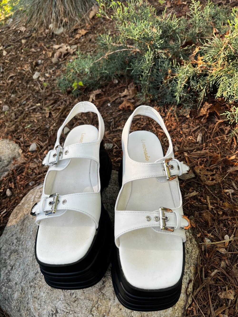 Lemonade Vegan Leather Platform Sandals
